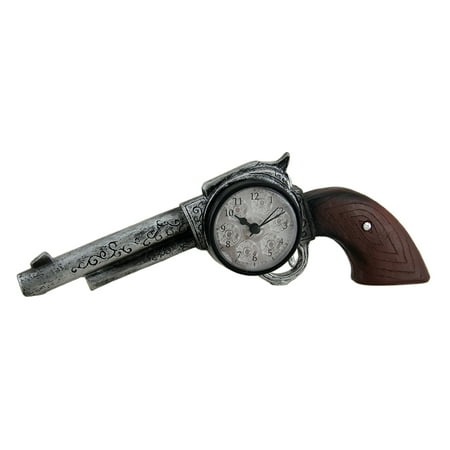 decorative desk clocks clocked loaded western shooter revolver decorative desk clock 11 inch decorative desk clocks clocked loaded western shooter revolver decorative desk clock 11 inch